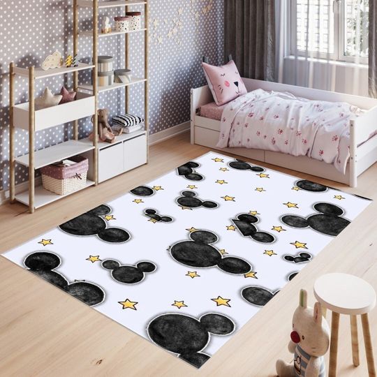 Mickey Mouse Disney Rug, Disney Fan Decor