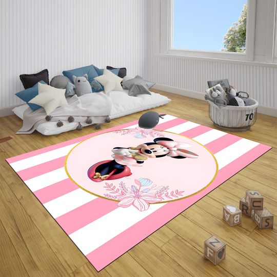 Minnie Mouse Disney Rug, Disney Fan Decor