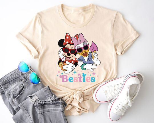 Disney Minnie and Daisy Besties Couple Shirt, Disney Best Friend Shirt