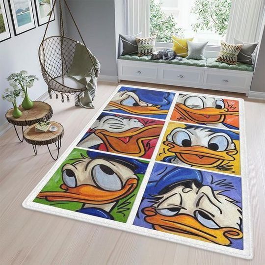 Donald Duck Disney Rug, Disney Fan Decor