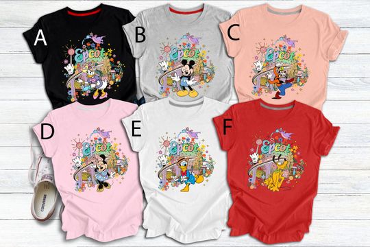 Disney Epcot Shirt, Vintage Epcot 1982 Shirt, Vintage Disney Shirt