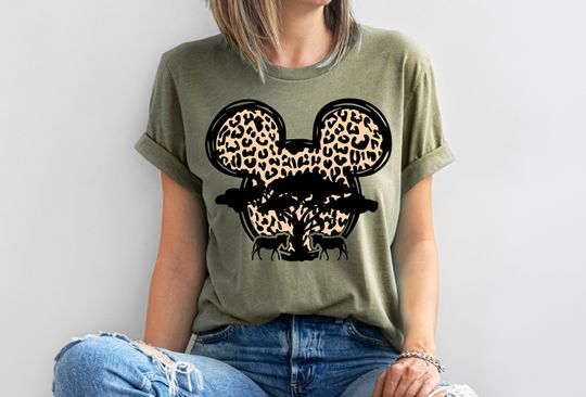 Leopard Mickey Shirt, Animal Kingdom Shirt, Safari Mickey Mouse Shirt, Disney Shirts, Matching Family Disney Shirts