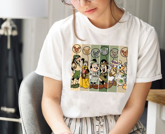 Disney Mickey and Friends Safari Shirt, Disney Animal Kingdom Shirt, Disney Safari Family Matching Shirts