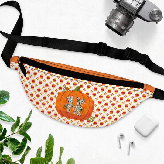 Disney Halloween Mummies Fanny Pack, Disney Bag, Mickey Mouse, Minnie Mouse