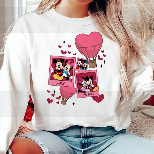 Valentines Day Cartoon Movie Sweatshirt, Disneyland Couple Shirt