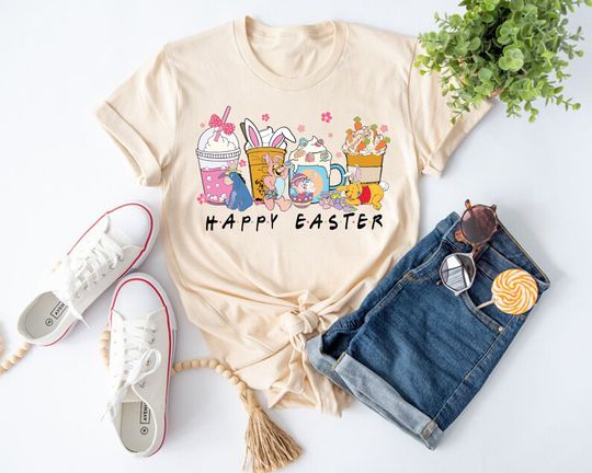 Winnie The Pooh Disney Easter Shirt, Family Easter Shirt, Easter Bunny Shirt, Easter Egg Shirt