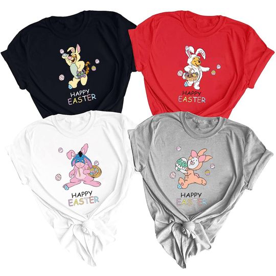 Winnie The Pooh Disney Easter Shirt, Family Easter Shirt, Easter Bunny Shirt, Easter Egg Shirt