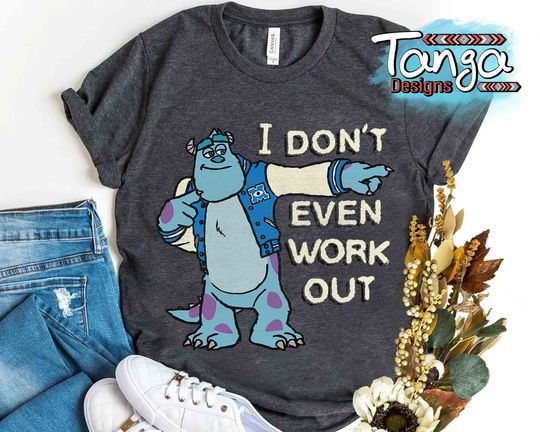Disney Monsters Inc. Sulley Work Out Graphic Shirt
