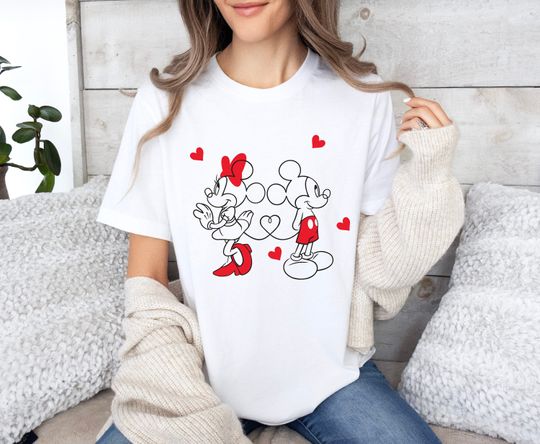 Disney Valentines Day Shirt, Mickey Valentines T-Shirt