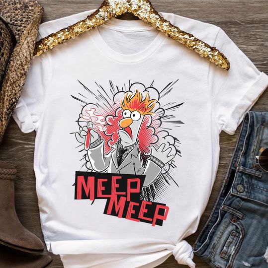 Funny Disney The Muppets Characters Beaker Meep Meep Shirt,