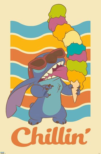 Disney Lilo and Stitch - Chillin Wall Poster