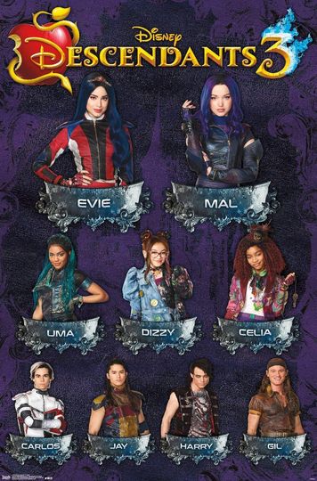 Disney Descendants 3 - Grid Wall Poster
