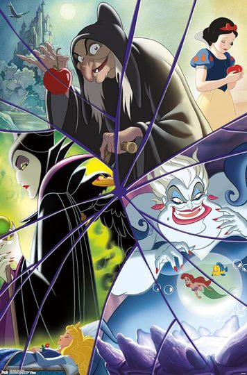 Disney VIllains - Collage Wall Poster