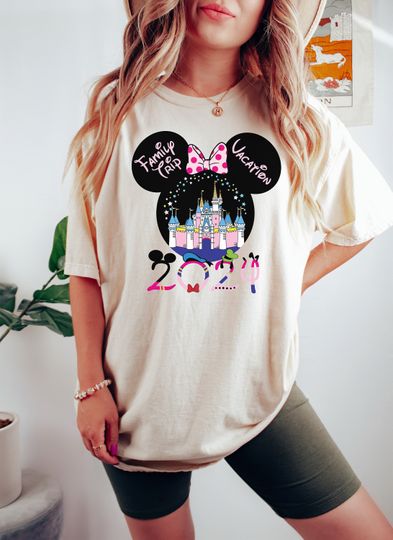 Mickey & Friends Disney Trip 2024 shirt, Disneyland Family Vacation 2024 shirt