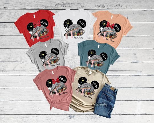 Custom Name Disney Epcot 2024 Shirt, World Traveler Shirt