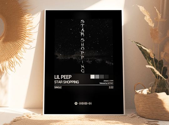 Lil Peep Poster | Star Shopping Poster | Album Art | Album Cover Posters