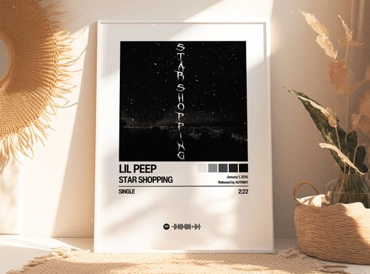 Lil Peep Poster | Star Shopping Poster | Album Art | Album Cover Posters