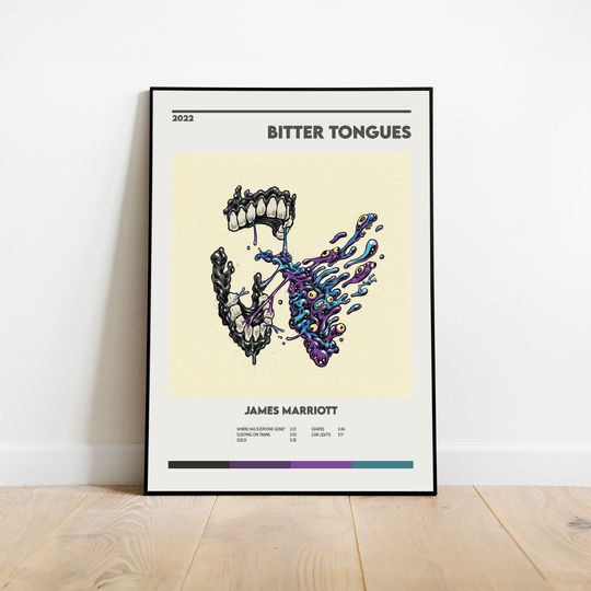 James Marriott Bitter Tongues Album Cover Print Poster