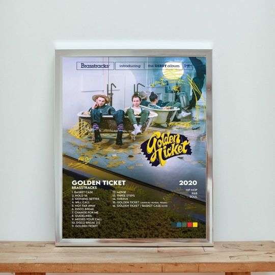 Brasstracks Golden Ticket Album Cover Print Poster