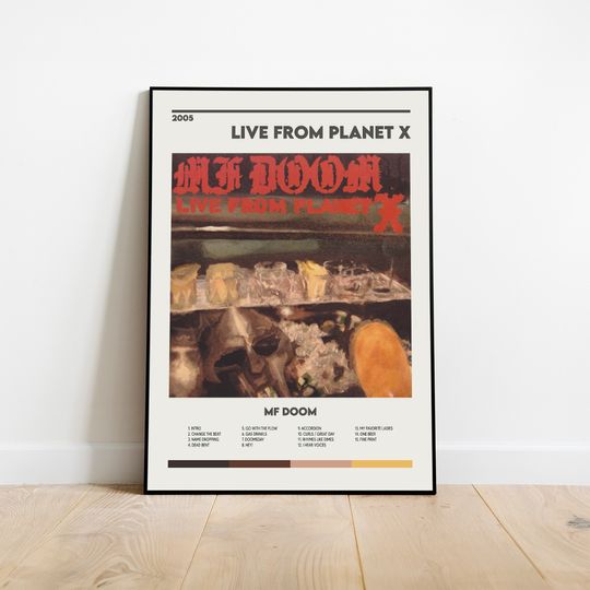 Mf Dooom Live From Planet X Album Cover Print Poster