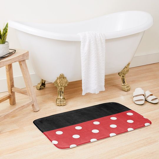 Minnie Mouse Skirt Disney Bath Mat, Disney Decor