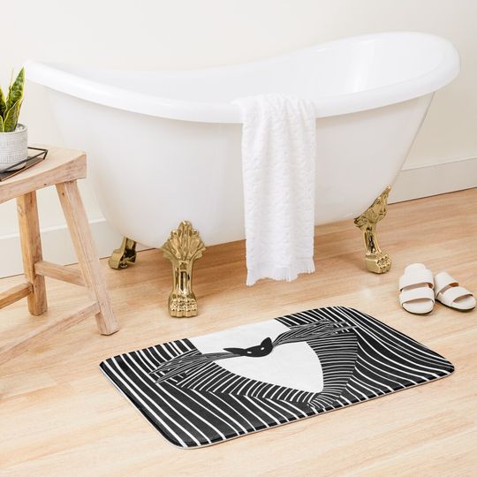 Jack Skellington Jacket The Nightmare Before Christmas Disney Bath Mat, Disney Decor