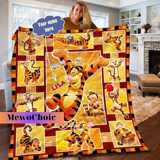 Disney Winnie The Pooh Tigger Disney Characters Fleece Blanket