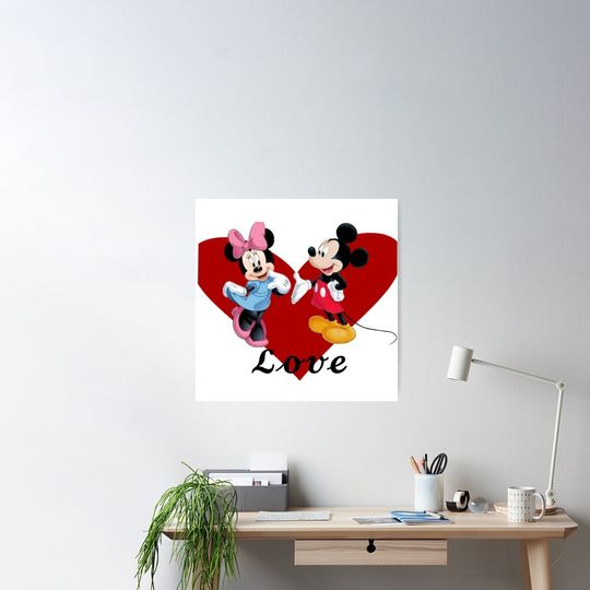 Minnie and Mickey Poster, Disney Mickey Poster