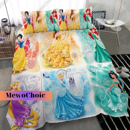 Disney Princess Bedding Set, Disney Princess Characters Bedding Sets