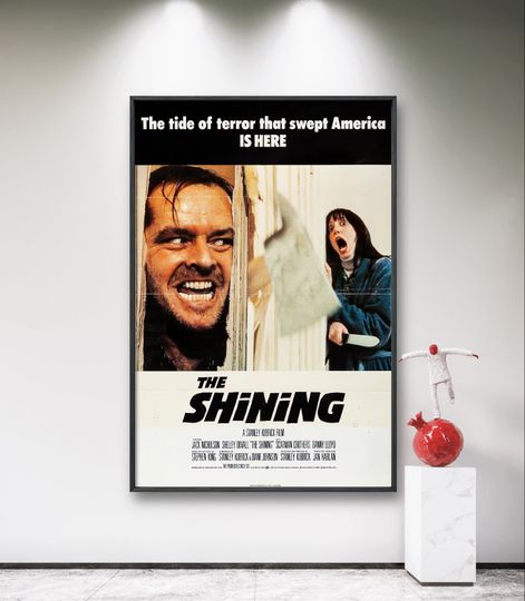 The Shining Vintage Poster, 1980 Film, Movie Poster