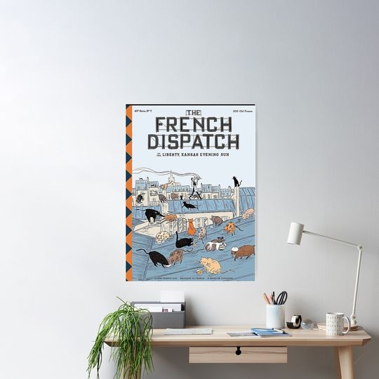 Discover Cats Fat - The French Dispatch Poster, Movie Poster, Vintage Movie Poster