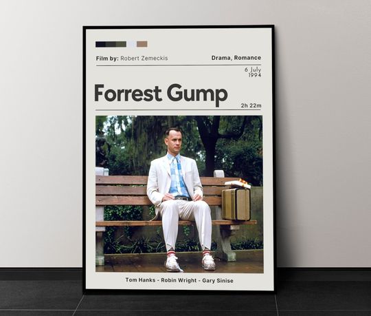 Forrest Gump Movie Poster, Movie Wall Decor