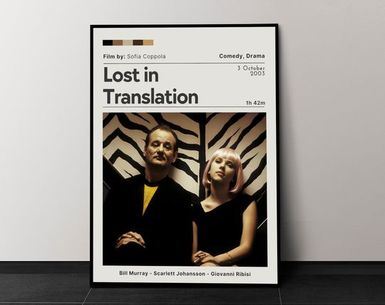 Lost in Translation Movie Poster, Movie Wall Decor