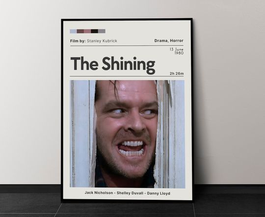 The Shining Movie Poster, Movie Wall Decor