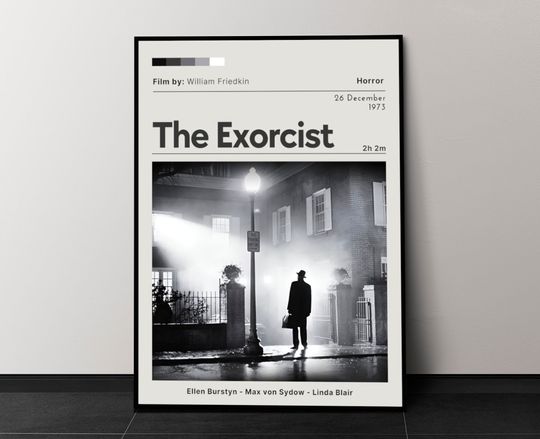 The Exorcist Movie Poster, Movie Wall Decor, Movie Poster