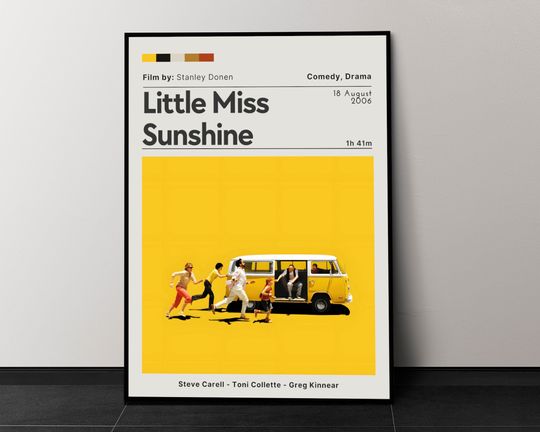 Little Miss Sunshine Movie Poster, Movie Wall Decor