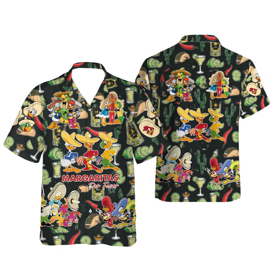Donald Duck And Friends Margaritas For Favor Hawaiian Shirt