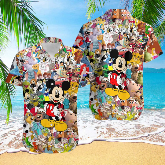 Mickey Mouse And All Movies Characters Summer Hawaiian Shirt