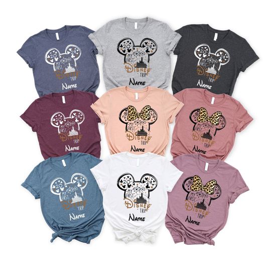 Custom Name My First Disney Trip 2024 Shirt, Personalized Disney Trip Shirt