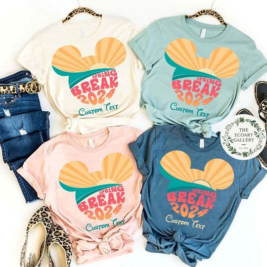 Personalized Mickey Ears Disney Spring Break 2024 Shirt, Disney Cruise Shirt