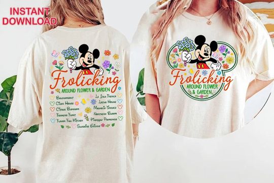 Mickey Epcot World Tour Disneyland Epcot Flower and Garden shirts, Epcot Orange Bird Png Epcot Center Tee