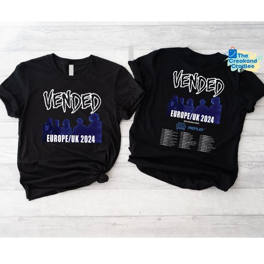 Discover Vended 2024 European & UK Tour Shirt, Vended Fan Gift Shirt