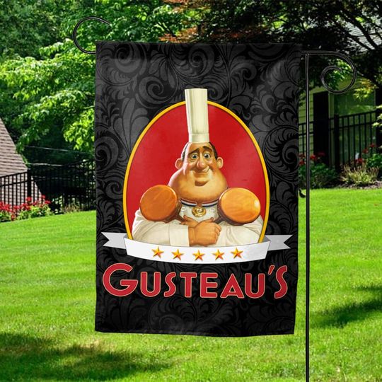 Disney Ratatouille Unique Garden Banner, Gusteau's Restaurant Replica