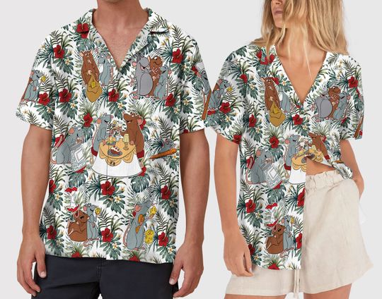 Vintage Disney Pixar Ratatouille Hawaiian Shirt, Remy Gusteau Shirt