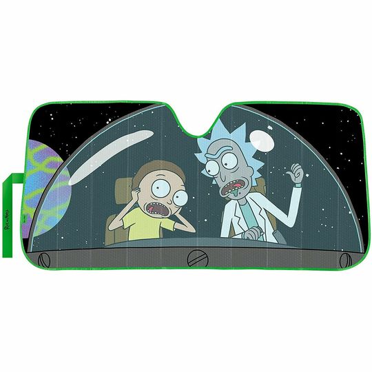 Warner Bros Rick nd Rickandmorty on Adventure Accordion Bubble Sun Shade