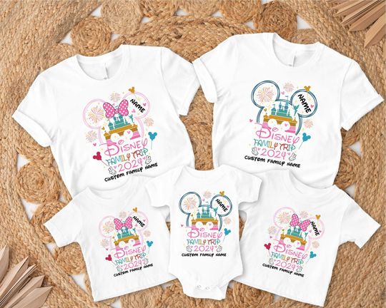 Custom Disney Family Trip 2024 Shirt, Disney Vacation Shirt, Magic Kingdom Shirt