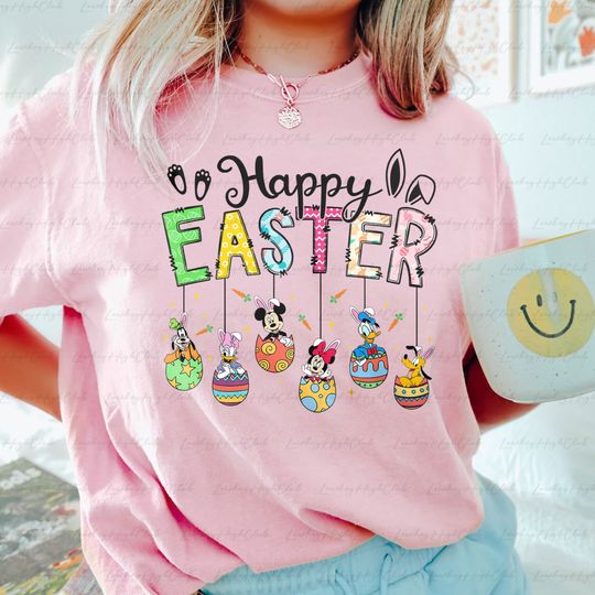 Disney Easter Mickey & Friends Shirt, Epcot Family Vacation Easter Eggs