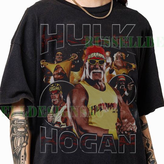 Hulk Hogan Vintage 90s Graphic T-Shirt - Hulk Hogan Vintage T Shirt