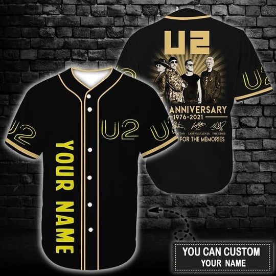 Film Years U2 Baseball Tee Jersey Shirt Personalized