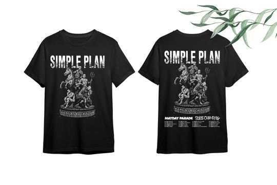 Discover Simple Plan 2024 UK Tour Shirt, Simple Plan Band Fan Shirt